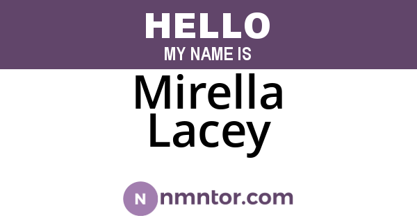 Mirella Lacey