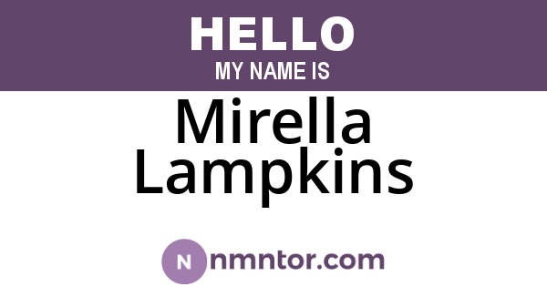 Mirella Lampkins