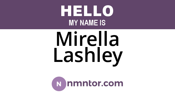 Mirella Lashley