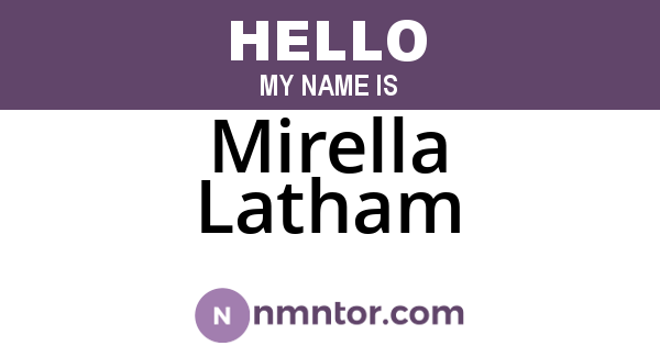 Mirella Latham