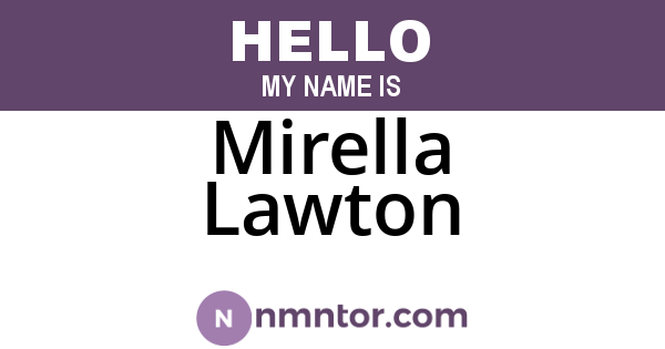Mirella Lawton