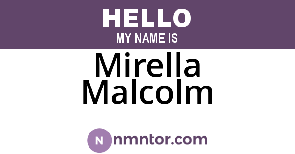 Mirella Malcolm