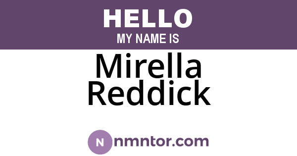 Mirella Reddick