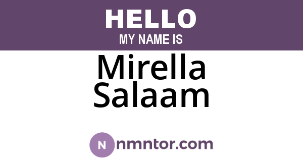 Mirella Salaam