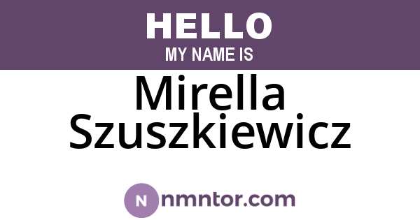 Mirella Szuszkiewicz