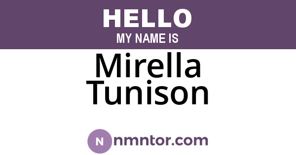 Mirella Tunison
