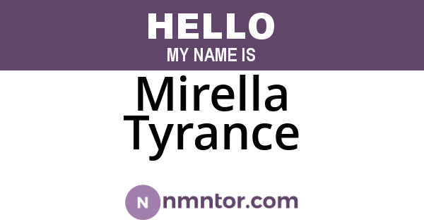 Mirella Tyrance