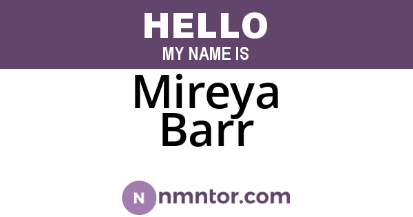 Mireya Barr