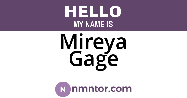 Mireya Gage