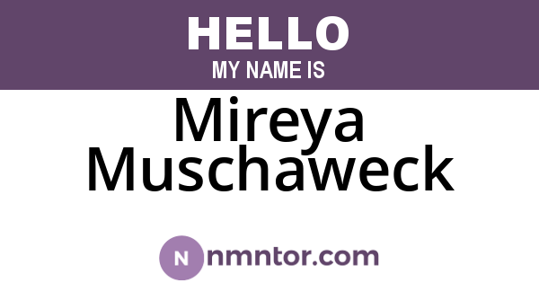 Mireya Muschaweck
