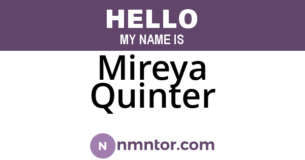 Mireya Quinter