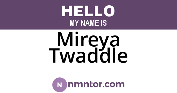 Mireya Twaddle