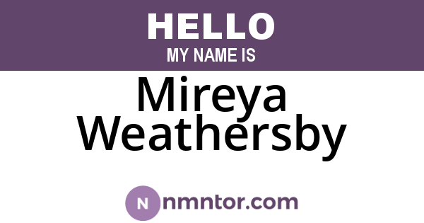 Mireya Weathersby