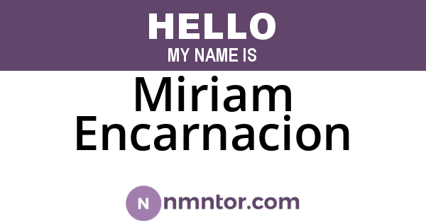 Miriam Encarnacion