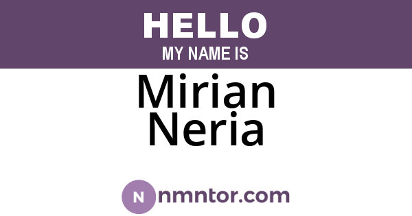 Mirian Neria