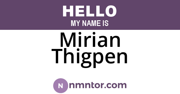 Mirian Thigpen