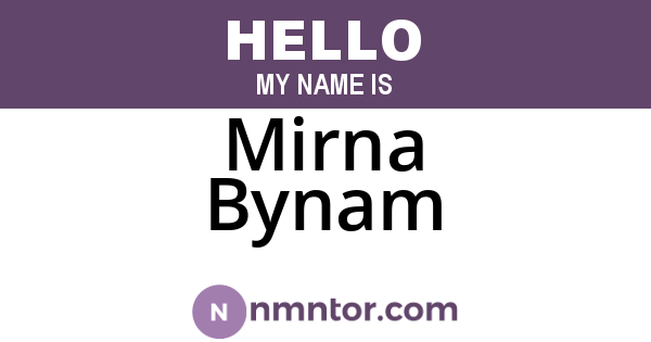 Mirna Bynam