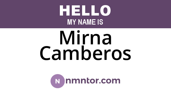 Mirna Camberos
