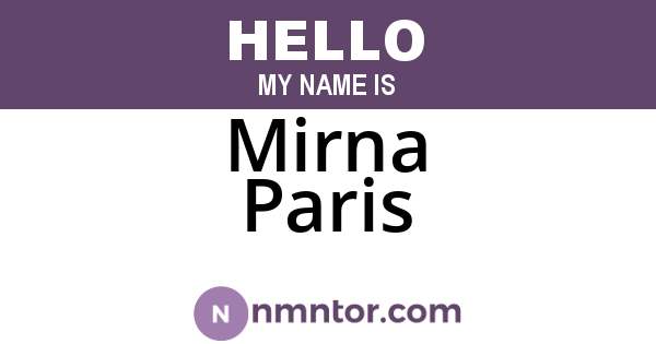 Mirna Paris