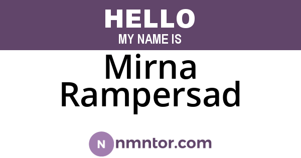 Mirna Rampersad