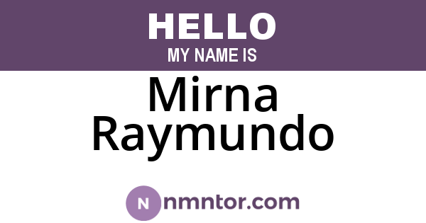 Mirna Raymundo