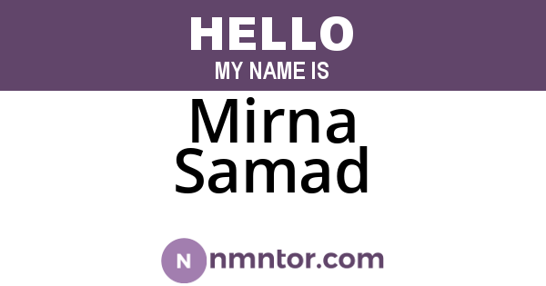 Mirna Samad