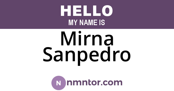 Mirna Sanpedro