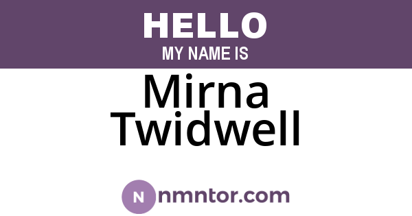 Mirna Twidwell