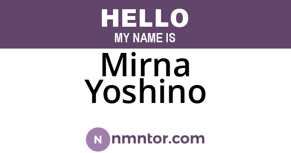 Mirna Yoshino