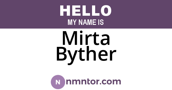 Mirta Byther