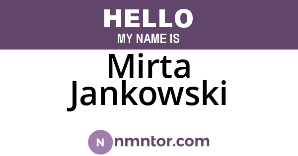 Mirta Jankowski