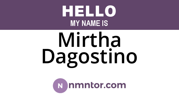 Mirtha Dagostino