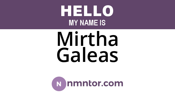 Mirtha Galeas