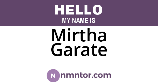 Mirtha Garate