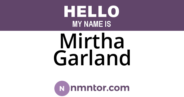 Mirtha Garland
