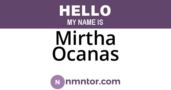 Mirtha Ocanas