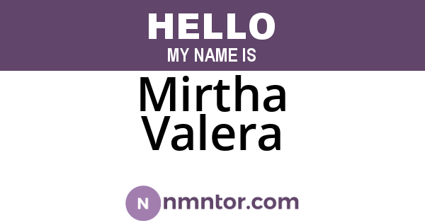 Mirtha Valera