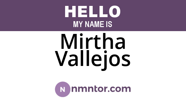 Mirtha Vallejos
