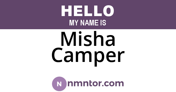 Misha Camper