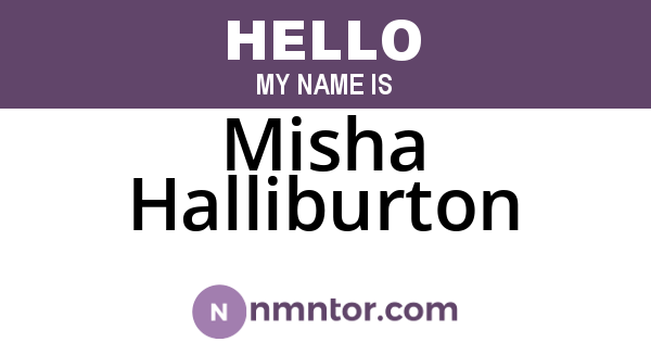 Misha Halliburton