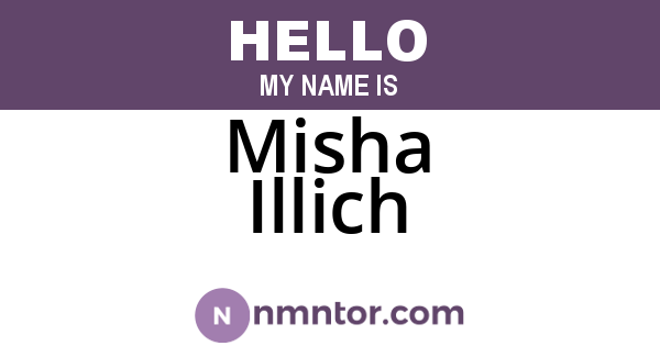 Misha Illich