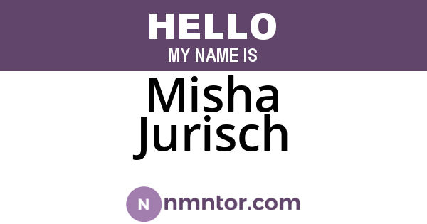 Misha Jurisch