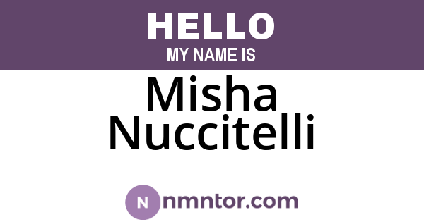 Misha Nuccitelli