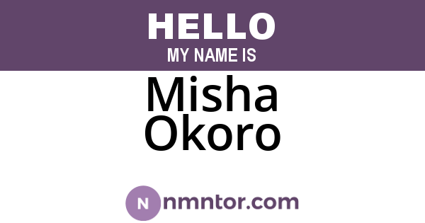 Misha Okoro
