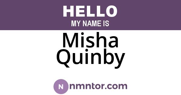 Misha Quinby