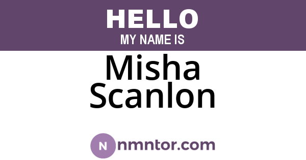 Misha Scanlon