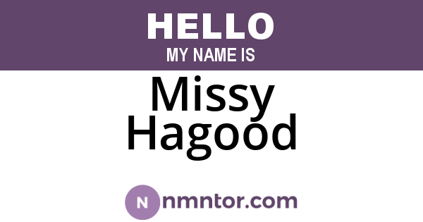 Missy Hagood
