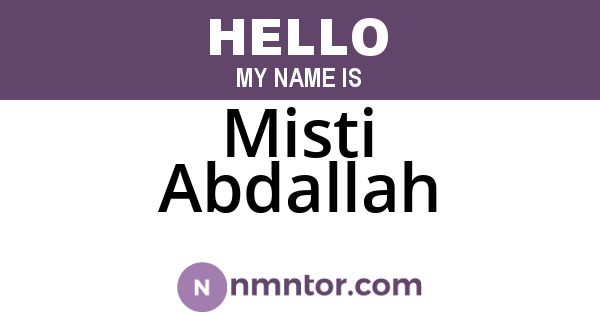 Misti Abdallah