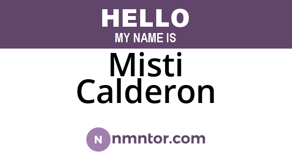 Misti Calderon