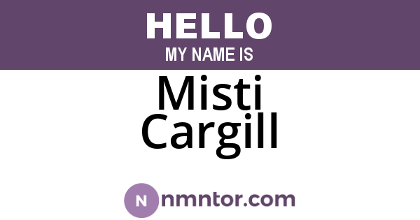 Misti Cargill